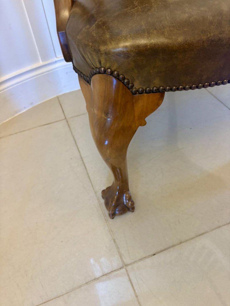 Outstanding Quality Set of 6 Antique Victorian Carved Walnut Dining Chairs - Image 15